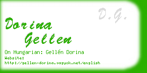dorina gellen business card