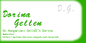 dorina gellen business card